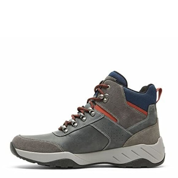 Rockport Mens XCS Spruce Peak Hiker Hiking Boots Steel Grey Leather Size: 12 NEW main image 4